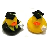 One Dozen (12) Graduation Graduate RUBBER Ducky DUCK Party Favors