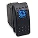 MKING Marine Boat Marine Rocker Switch,Waterproof Rocker Switch, 12V 20A Blue LED Switch,Suitable for Boats, Trucks, Cars, RVs, Yachts, etc. (Blue)