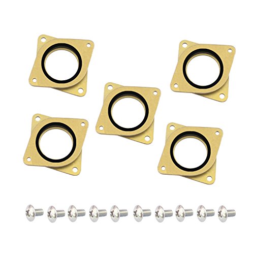 Luckkyme NEMA Stepper Motor Steel and Rubber Vibration Dampers with M3 Screw for 3D Printer, CNC 5-Pack