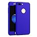 iPhone 7 Plus Case, YamaziHD Full Body Coverage Protection Ultra Slim iPhone7 Plus Cover with Tempered Glass Screen Protector for Apple iPhone 7 Plus 5.5 inch - Royal Blue