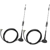 10dBi External 4G LTE 5G Dual TS9 Magnetic Antenna for Netgear AT&amp;T Nighthawk M6 MR6110 MR6500 M5 MR5100 MR5200 M1 MR1100 Verizon Jetpack 8800L MiFi Hotspots Netgear LB1120 Router, Slinkdsco