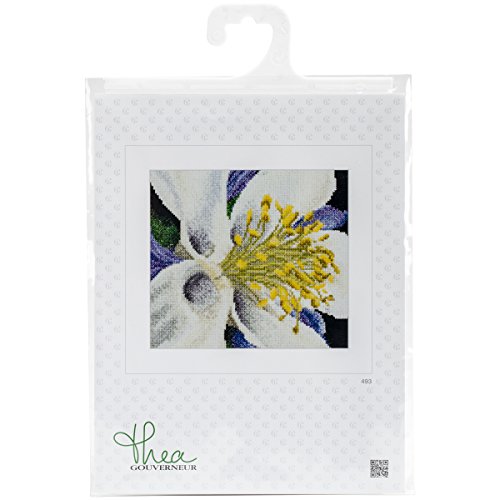 Thea Gouverneur 18 Count Columbine on Aida Counted Cross Stitch Kit, 6 x 5.5