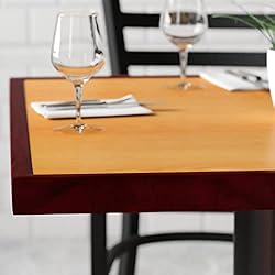 Flash Furniture 36'' Square 2-Tone High-Gloss