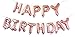 Happy Birthday Balloons Banner,Rose Gold,Party Decorations with Happy Birthday Cake Topper