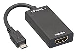 Cablelera ZAJ5DMMF Micro USB Male to HDMI Female MHL Adapter