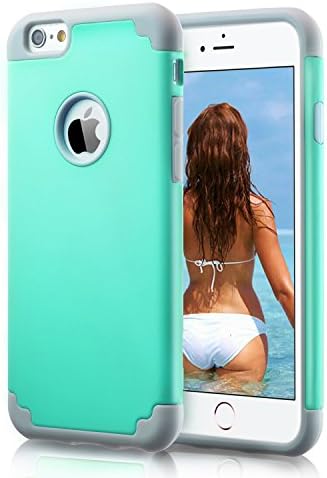 iPhone 6S Plus case,2in1 Hybrid Case Cover for Iphone 6s plus by GPIXIU. Hard Cover for Iphone 6s plus Printed Design Pc+ Silicone Hybrid High Impact Defender Case Combo Hard Soft Cases Covers