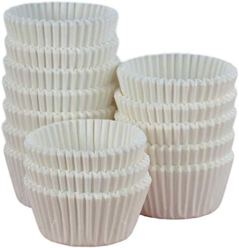 White Cupcake/Muffin Cases - Professional Quality Pack of 500 (D51mm W38mm)