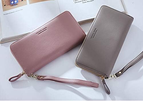 PU Leather Wallet for Women Long Purse with Multiple Card Slots and Card Holders Phone Pocket - Image 4