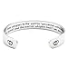 LParkin Encouragement Bracelet Fate Whispers to The Warrior You Cannot Withstand The Storm And The Warrior Whispers Back I Am The Storm (Cuff)