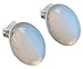 MagicYiMu Women's Jewelry Oval Simulated Opal Clip-On Earrings