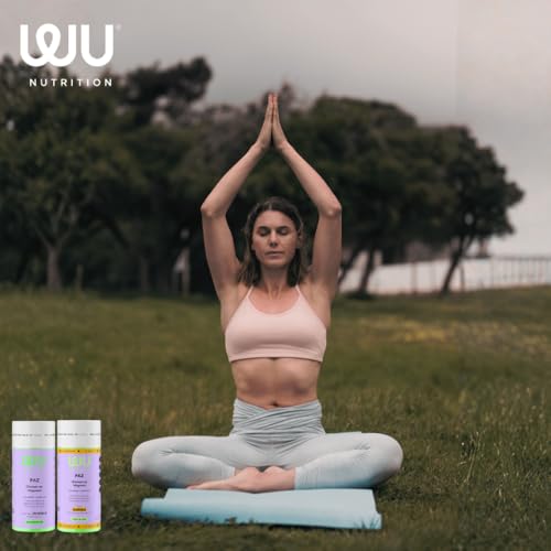 WU Nutrition PAZ Glicinato de Magnesio + Arándano | Bisglicinato Puro de Alta Absorción para Dormir, Relajación y Descanso | Suplemento para Mujer Sin Gluten | Magnesium | 120 Cápsulas (2 Meses)