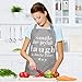 CRJHNS Aprons for Women, Men Kitchen Apron with 2 Pockets Bib Apron for Cooking (Grey)