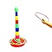 18 Inch Plastic Ring Toss Game – Mini Plastic Hoop Tossing Outdoor Games for Adults & Family, Indoor Sports Toys for Children, Yard Carnival for Kids, Target Rings for Christmas & Outside Lawn Party