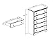 South Shore Furniture, Summertime Collection, 5 Drawer Chest, Pure White and Natural Maple