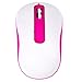 Perman Portable Mini 2.4GHz 1600DPI Wireless 3 Buttons Optical Mouse Mice with USB Receiver for Computer PC Laptop Notebook Pink