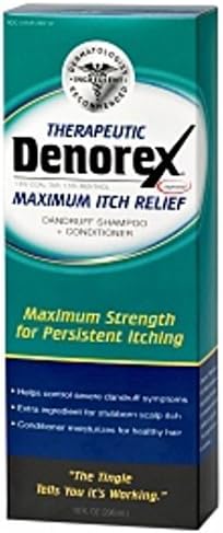 Denorex Therapeutic Dandruff Shampoo + Conditioner, Maximum Itch Relief 10 oz by Denorex