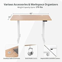 FEZIBO Electric Standing Desk, 48 x 24 Inches