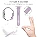 Coperr 4 Packs Bands Compatible with Fitbit Versa/Fitbit Versa 2/Fitbit Versa Lite for Women Men, Narrow Slim Soft Silicone Replacement Wristband for Fitbit Versa Smart Watch with Buckle Design