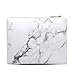 Makeup Bag Organizer Portable Marble Make up Brushes Cosmetic Bags Travel PU Handbag Pouch with Gold Zipper Storage Case for Women Purse,White (8.7