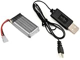 Hubsan X4 H107D Battery & USB Charger 3.7v 380mAh 25c Li-Po QuadCopter H107-A24