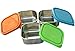 MIRA Leak-Proof Stainless Steel Snack Food Storage Container | 100% BPA Free Eco-Friendly & Reusable Lunch Box for Kids & Adults | 8 oz Set of 3 | Multi Color