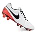 Nike Womens Tiempo Rio III FG Soccer Cleat (White/Bright Crimson/Black)
