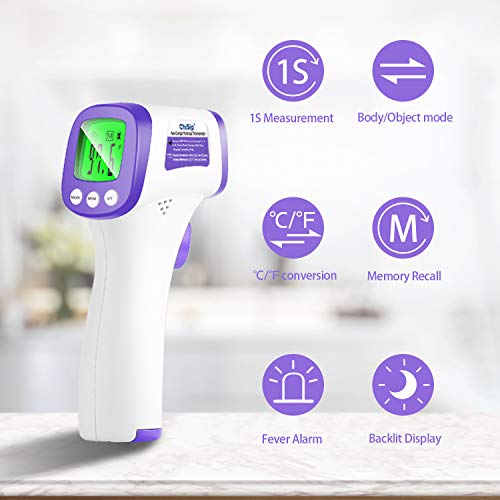[Updated Version] Infrared Forehead Thermometer for Adults Kids Baby