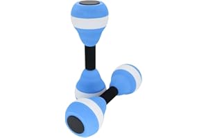 DAVIDAMY'S GIFT davidmay's Gift 2023 New Water Aerobic Exercise Foam Dumbbells Pool Resistance 1 Pair, Water Fitness Exercises Equipment for Women Weight Loss