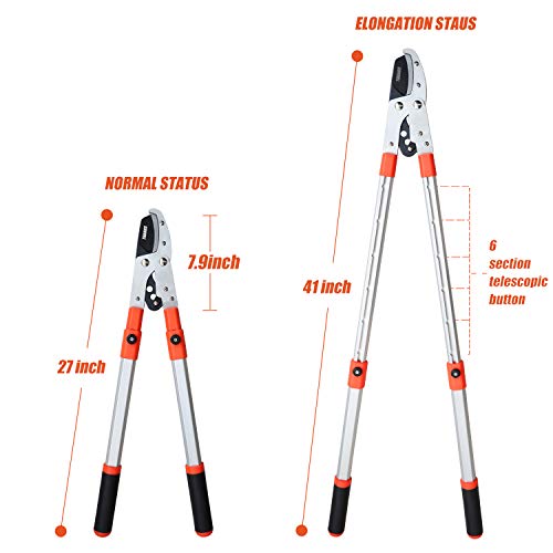 THANOS A1101 Extendable Anvil Loppers Tree Trimmer with Compound Action