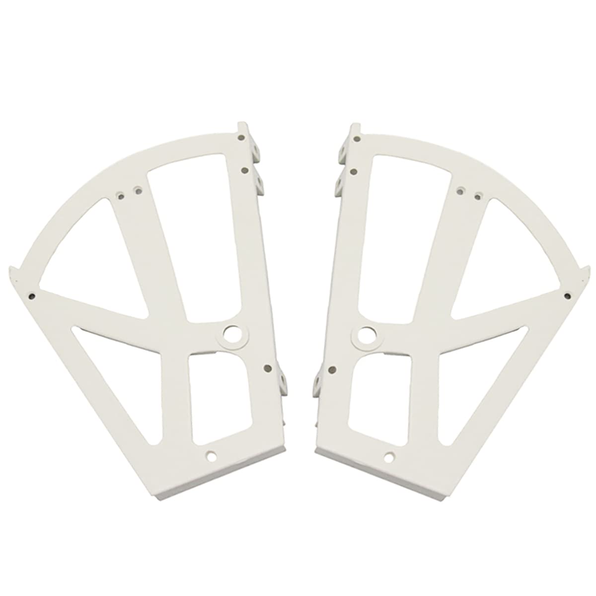 BE-TOOL Shoe Cabinet Flip Frame 228x255MM Plastic Shoes Cabinet Hinges Two-Layer Storage Cabinet Hinges for Cabinet, Shoe Case White (1 Pair)
