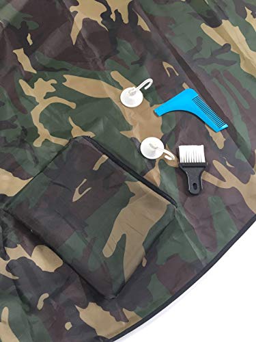 image for Pareto Furnishings Camo Beard Bib Grooming Kit for Shaving & Trimming 