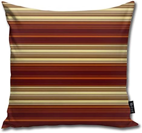Throw Pillow Covers Burnt Orange And Gold Pinstripes Throw Pillow Cases Decorative Cushion Covers Pillowcases Square Pillow Covers 18x18inch