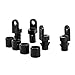 Jili Online 12 Pieces Black Nylon Durable 1/4