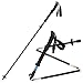 Bagail Folding Collapsible Trekking Poles Climbing Sticks with EVA Foam Handle, Ultralight Adjustable Alpenstocks, for Travel Hiking Climbing Backpacking Walking