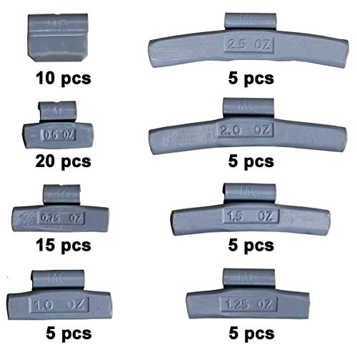 Harzole MC-M70 Lead Free MC Type Wheel Weight Kit 70pcs