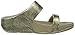 FitFlop Women's Lulu Metallic Snake Slide, Pale Gold, 8 M US