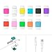 Cable Protector (Pack of 8) PAMISO Colorful Data Cable Saver Protector for Apple USB Lightning Cable Iphone Earphones Protector and 30-pin Charging Cables for Ipod / Iphone(16 X Combo)