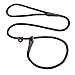 Mendota Pet Slip Leash - Dog Lead and Collar Combo - Made in The USA - Black, 3/8 in x 6 ft - for Small/Medium Breeds