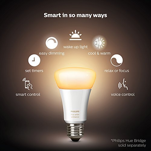 Philips Hue Smart Dimmable LED Smart Light Recipe Kit, 1 Smart Bulb and 1 Dimmer Switch, Works with Alexa, Apple HomeKit, and Google Assistant, (All US Residents) - Thumbnail 2