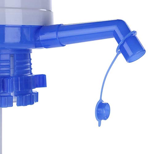 Universal Manual Water Bottle Jug Hand Pump Dispenser Camping Drinking Spigot Drinking Water Pump 5&6 Gallon Blue