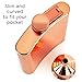 Copper Flask for Liquor for Men: 8oz Flask + Funnel + Pouch + Deluxe Gift Box Set. Copper Gifts for 7th Anniversary for Him. Men's Hip Flask. Engraved WellDeserved