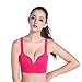 ROPALIA Womens Fitness Yoga Sports Bra Wirefree Seamless Padded Push Up Racerback Top Rose M