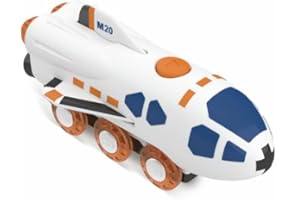 Hape Space Rocket Locomotive Toy – Wooden Train Game – Toy for Children Aged 3 and Above – Locomotive for Wooden Train Circui