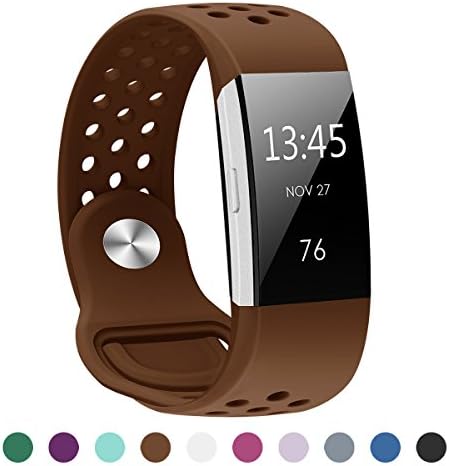Aahlsen For Fitbit Charge 2 Strap, Soft Silicone Sports Adjustable Replacement Accessory Band Fitness Wristband Watchband Wrist Strap for Fit bit charge2