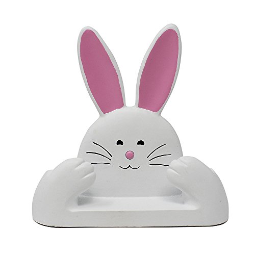 JewelryNanny Fun Animal Eyeglass Holder Stand for Kids Women - Securely Hold Kids Eyeglasses, Adult Reading Glasses Like Glasses Organizer for Desk, Bedside Nightstand - Rabbit