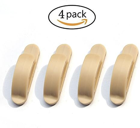IPELY Universal Car SUV Vehicle Auto Truck Convenient Bag Key Purse Holder Hanger Plastic Hooks (Beige -Set of 4)