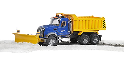 Bruder MACK Granite Dump Truck with Snow Plow Blade