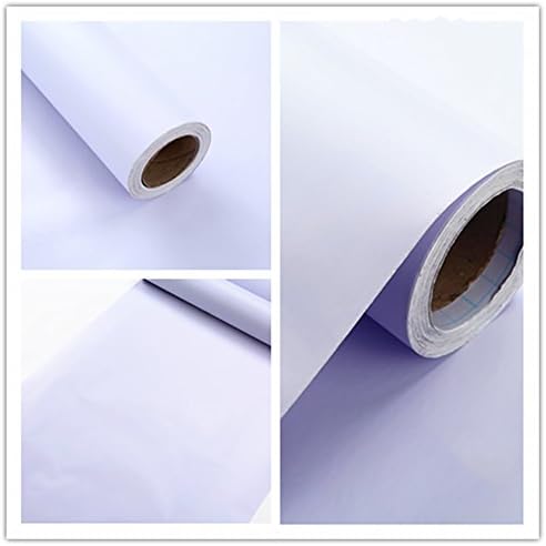 XiYunHan PVC self-Adhesive Wallpaper Waterproof Wall Stickers Bedroom Living Room Dorm Wall Paper Thickened Solid Blackboard Stickers Buy Three get one (Color : Pure White)
