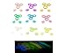 9 Colors of Fidget Spinner Frames Glow in The Dark for DIY Customize Fidget Spinners Fit 608 Bearings