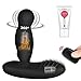 Vibrating Butt Plug Rotating Anal Sex Toys 16-Mode Rechargeable Prostate Massager Vibrators with Remote Control and Rotation and Heating Function for Men and Women